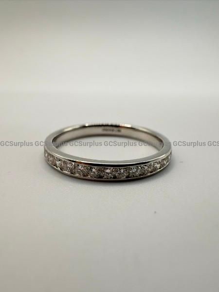 14k White Gold Laboratory-Grown Diamond Band - Size 6.5