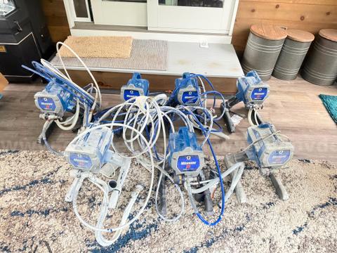 Lot of 7 Airless Paint Sprayers