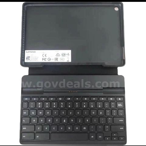 89 ct Lenovo 10e Chromebook Tablet Case - Rugged Folio Keyboard Case