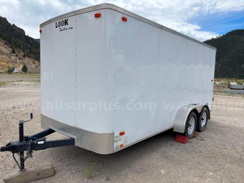 2013 LGS Industries 7 ft. x 16 ft, Tandem-Axle, Enclosed Cargo Trailer, with Shelving