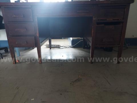 Wooden desk