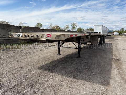 2008 Fontaine PAFTW-5-8048-WSWT 48 ft T/A Spread Axle Flatbed Trailer