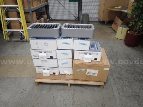 Pallet of Phone Charging Stations
