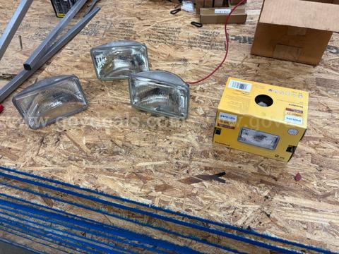 A Lot of Vehicle Headlamps
