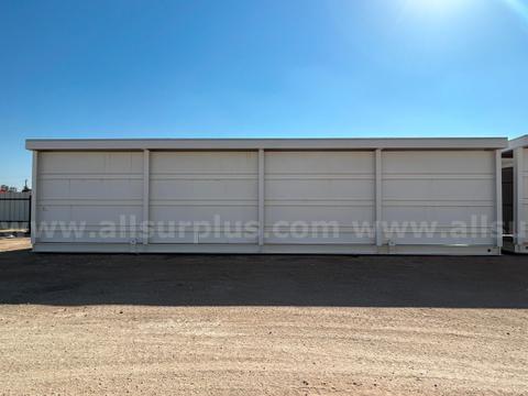 PDC Steel Building, 54ft-7in L x 10ft W x 12ft-4in H, w/ Stand, Platform, Stairs