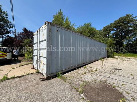 40-Foot Steel Shipping/Storage Container with Miscellaneous Contents