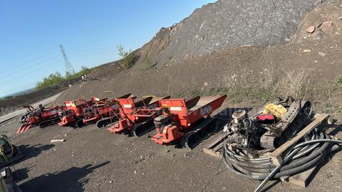 Lot of 7 Canycom S25A 450kg Mini Track Dumpers