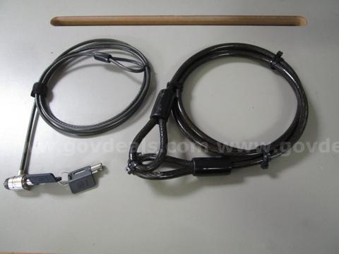 (2) USED BIKE LOCKS: (1) MASTERS, (1) KENSINGTON