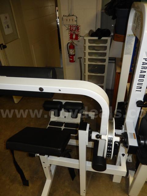 USED (1) PARAMOUNT FITNESS CORP WEIGHT MACHINE, PL3008 FOR LOW BACK