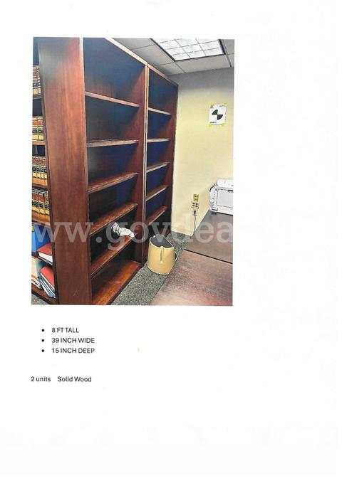 3 Solid Wood Bookcases