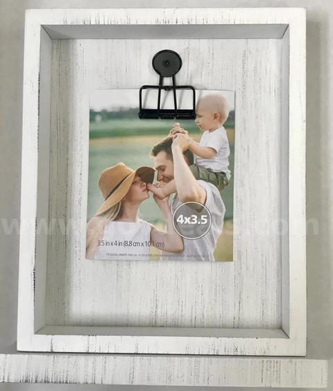 Brand New - 4PCS – 5x7 Distressed White Tabletop Clip Picture Frames - Shipping Available