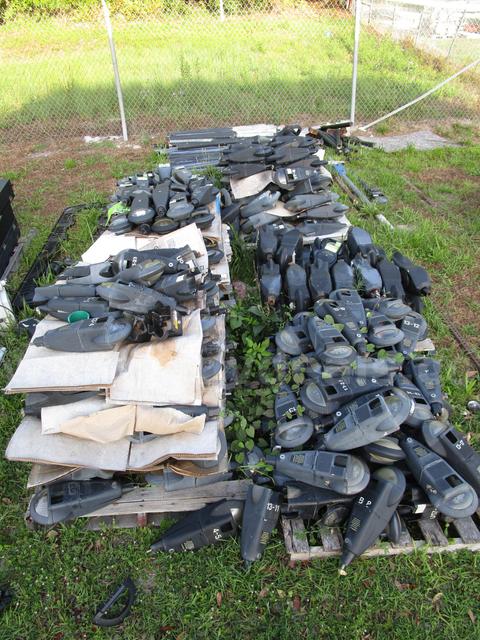 LARGE BATCH OF METER HEAD FRAMES AND POLES