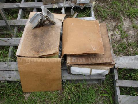 (2) UNUSED BUT WEATHERED BOXES OF PELCO ASTRO-BRAC PARTS