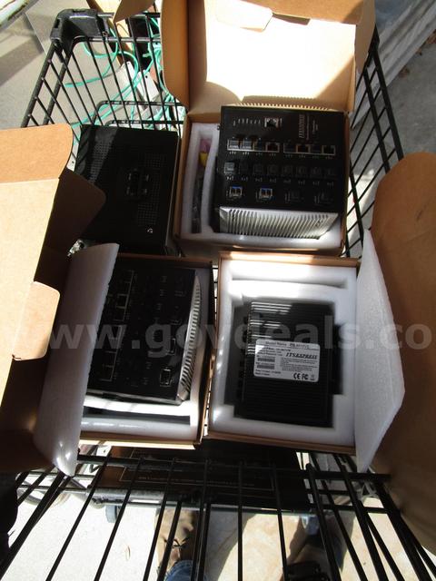 (3) UNUSED ITERIS 3488 NETWORK SWITCHES; (1) UNUSED ITERIS ITS-8012V2 NETWORK SWITCH