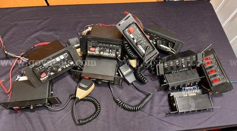 Qty. 10 Whelen 295 Sirens and PCC6 Switch boxes