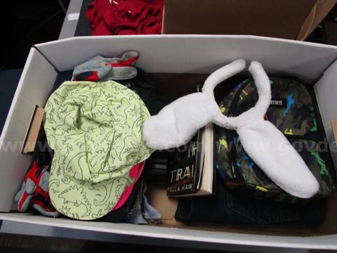 BOX OF VARIOUS USED CLOTHES