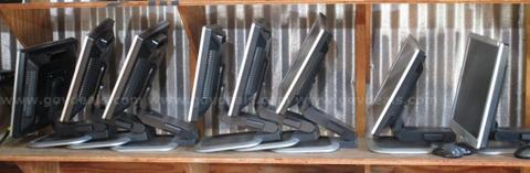 (8) USED HP MONITORS