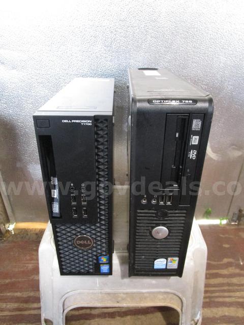 (1) USED DELL OPTIPLEX 755; (1) USED DELL PRECISION T1700
