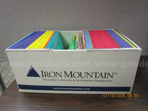 USED LEGAL HANGING FOLDERS & LEGAL FOLDERS.