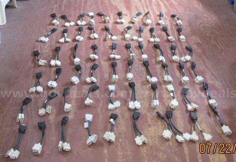 (60) DMS-59 PIN SPLITTER TO 2-DVI FEMALE MONITOR CABLES.