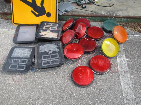 (16) USED TRAFFIC LIGHTS AND SIGNALS