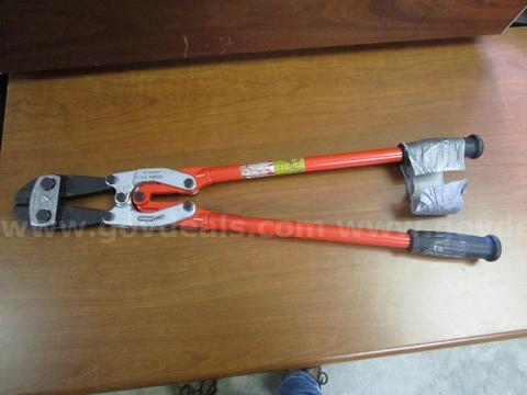 (1) USED ORANGE CRESCENT POSER PIVOT NO.1 LARGE BOLT CUTTER