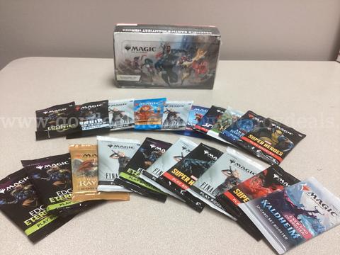 Magic the Gathering Super Heroes play boosters bundle , 20 assorted booster packs