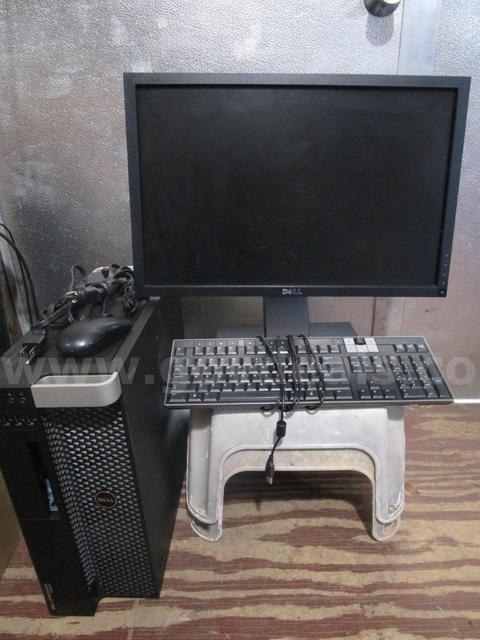 USED DELL COMPUTER SET: (1) DELL PRECISION T3610; (1) 22" DELL MONITOR, P2210f; (1) DELL KEYBOARD; (1) DELL MOUSE