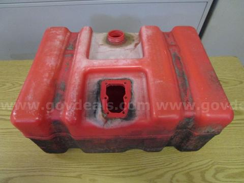 (1) USED RED PLASTIC GAS CAN