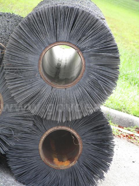 (2) USED, BLACK STREET SWEEPER BRUSHES