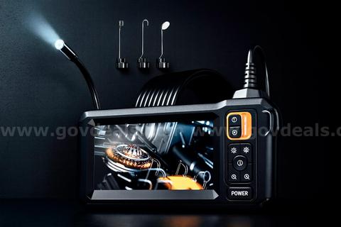 FREE SHIPPING Endoscope Micro Camera with Light, Inspection Borescope w 4.3" IPS Screen, 1920P HD with 8 LED Lights,