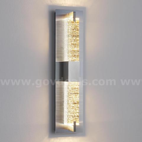Brand New - 19" Modern Sconces Wall Lighting 3000K Dimmable Crystal Wall Lamps, Nickel - Shipping Available
