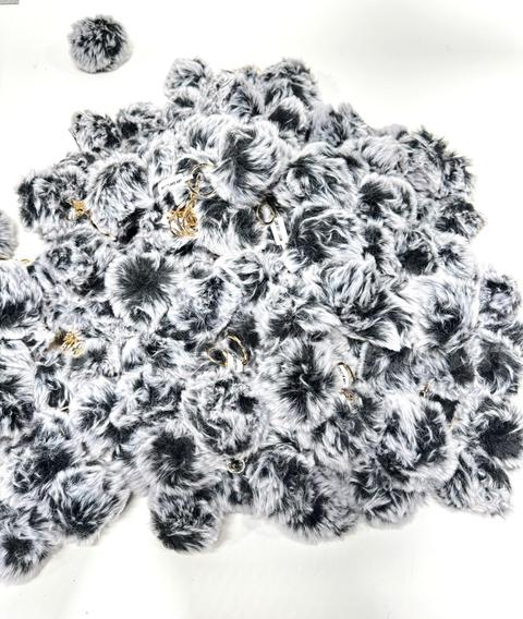 Brand New - Lot of 1000 Westlake Art Artificial Pom Pom Balls Fluffy Keychain, Gray - Shipping Available
