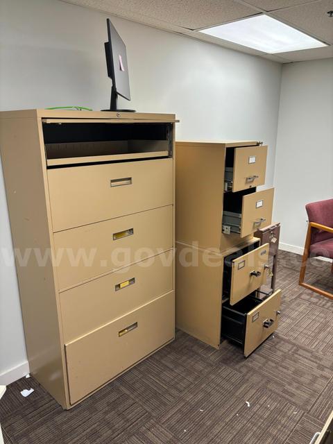 Office Desk & File Cabinets