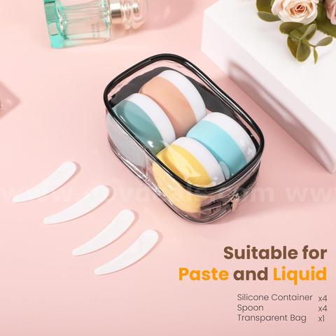 Brand New - 5 in1 Silicone Containers with Clear Bag, Anti-leakage, 30ml - Shipping Available