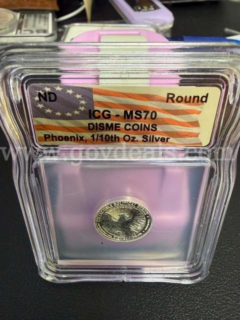 Beautiful  Phoenix fractional silver round from the Collectible Political Series.-FREE SHIPPING