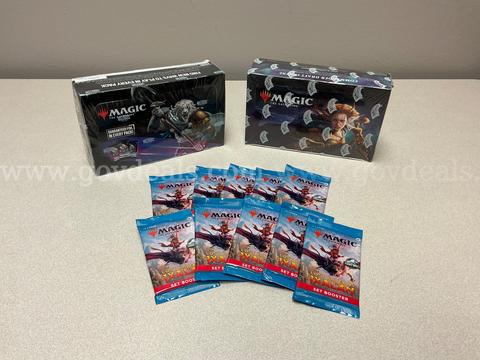Magic the Gathering Foundations Play Boosters, Commander Legends Draft Boosters, 10 Set Boosters