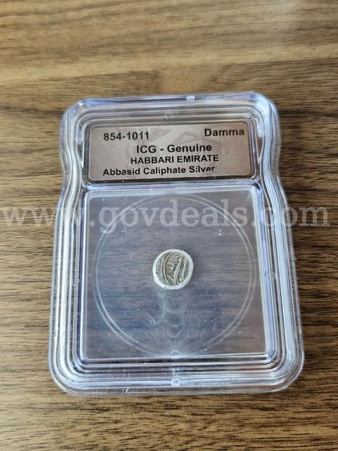 ICG Genuine Habbari Emirate Abbasid Caliphate Silver,  Very Rare