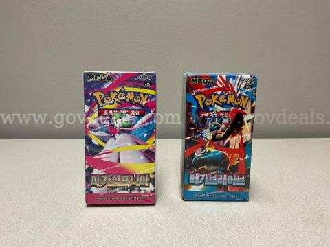 Korean Pokemon Mega Symphonia Booster Box and Mega Brave Booster Box