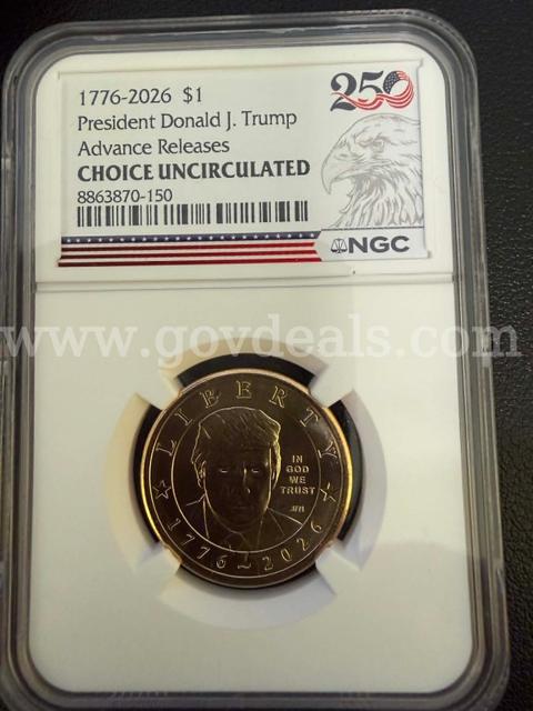 2026 Donald Trump $1 Coin NGC Choice Uncirculated Advance Releases America 250-FREE GIFT WITH PURCHASE & FREE SHIP!!