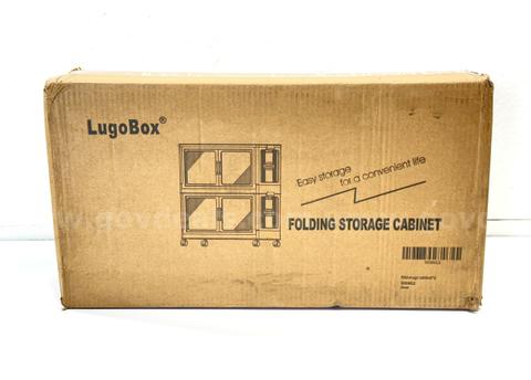 Brand New - 2-Tier Plastic Collapsible Clothing Storage Cabinet with Wheels, Armoire Clothes - Shipping Available