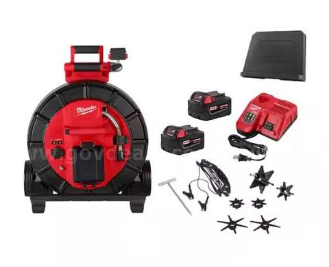 Milwaukee M18 18-Volt Lithium-Ion Cordless 200 ft. Mid-Stiff Pipeline Sewer Camera System Kit with Batteries and Charger