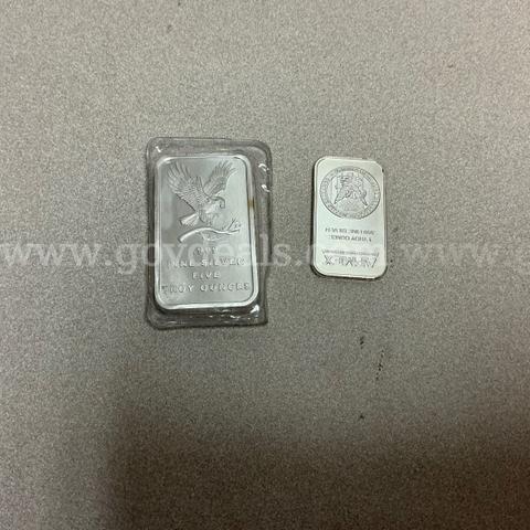 (2)  .999 Fine Silver (equaling 6)Troy ounces)