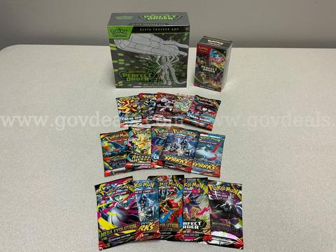 Pokémon Mega Evolution Perfect Order elite training box,  perfect order booster bundle,(15)Assorted Boosters pack