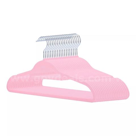 Brand New - 20 PCS - Velvet Hangers, Non-Slip Durable 360-Degree Space Saving Clothes, Pink - Shipping Available