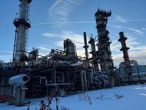 Crude/Vacuum Unit, 80000bpd, w/ Desalter Vessel, 38000bpd w/ NaOH Scrubber System