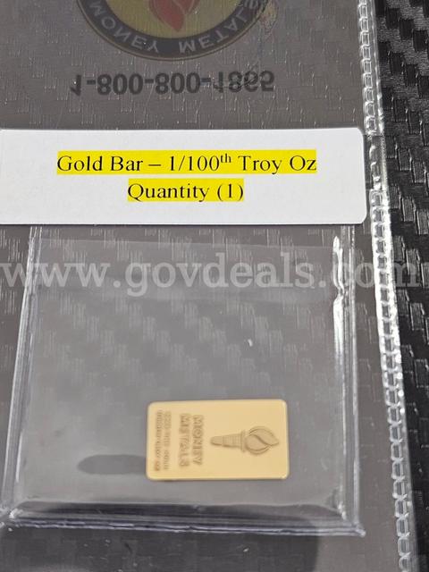 1/100th Troy Oz  .999 Pure Gold Bar, Great Investment