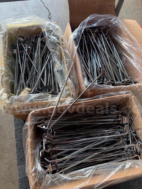 Lot of Mixed Peg Board Accessories - Various Sizes, Shapes & Types