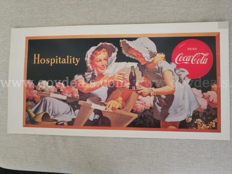 Coca Cola Vintage Poster from 1970's, Mint Condition, Collectors Look