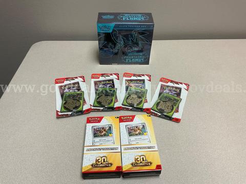 Pokémon Mega Evolution Phantasmal Flames elite ,(2) Pokemon trading cards,(4) scarlet & violet Destined Rivals